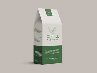 Coffee Pouch Mockup 3d branding coffee mockup coffee mockup design coffee package coffee packaging coffee pouch mockup mockup mockups