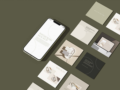 Instagram Post Mockup 3d branding design instagram mockup instagram post instagram post mockup mockup mockup set post post mockup