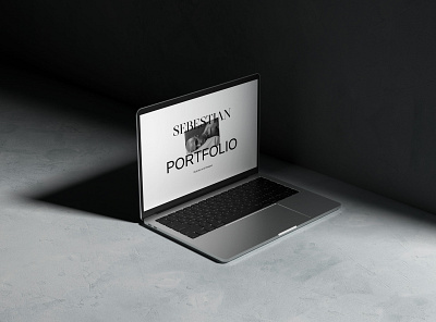 Dark MacBook Set - Mockup Line 3d branding design macbook mockup macbook pro macbook psd mockup mockup psd