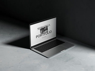 Dark MacBook Set - Mockup Line