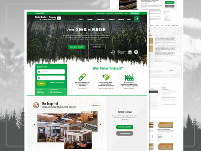 Timber Products green timber web design