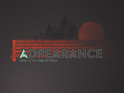 Adpearance Sunset / Trees Retro adpearance sunset t shirt trees