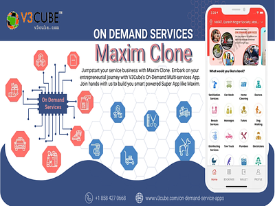 Maxim Clone business maximclone mobileappdevelopement mobileappdevelopementcompany ondemandserviceapps superapplikemaxim v3cube