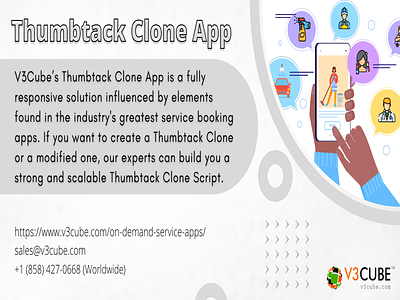 Thumbtack Clone - On Demand Service App business mobile app developement mobile app developement company on demand service app startups thumbtack clone thumbtack clone app v3cube