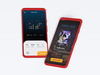 Cinema app app branding cinema design figma illustration ui