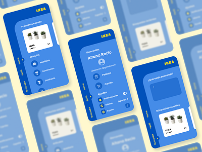 IKEA mobile app app branding design figma furniture ikea illustration logo shop shopping ui vector