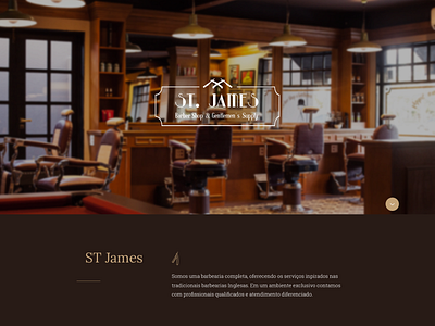 St. James Barber Shop design interface ui