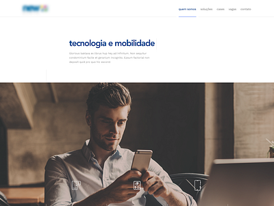 Site para startup site startup technology ui ux