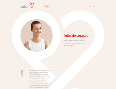 Clínica Pulsar institutional interface site ui ux