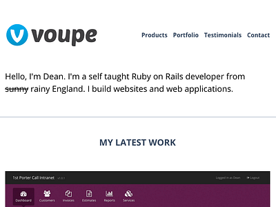 New Voupe Site