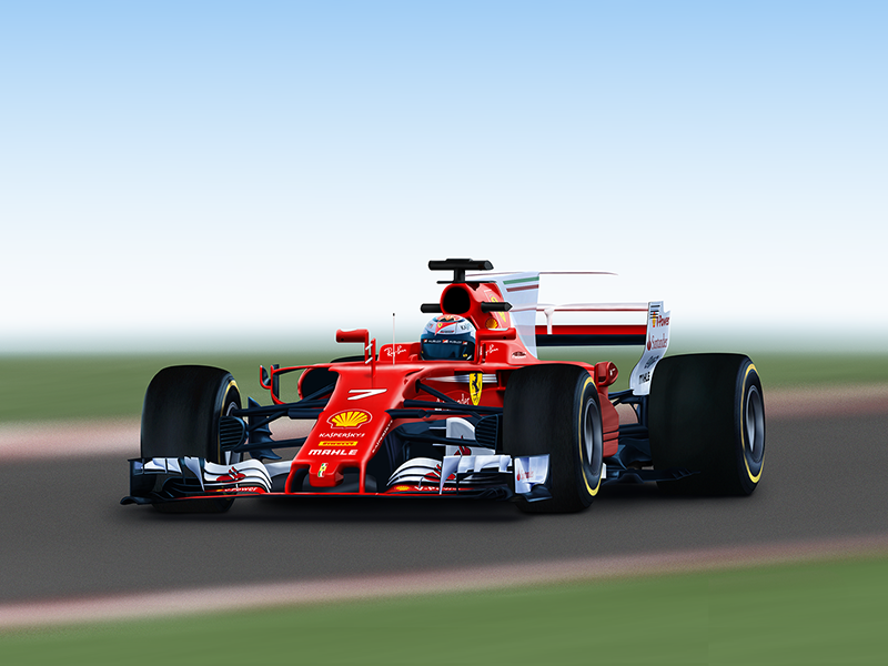 Ferrari F1 17 Kimi Raikkonen By Bogdan Crăciunaș On Dribbble