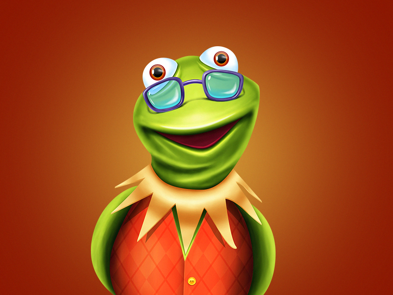 Kind of Kermit green frog kermit