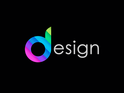 Logo design for a design department blue colors green logo magenta purple