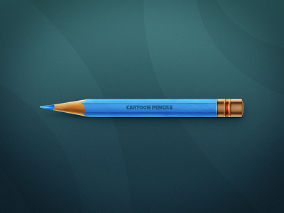 Pencil blue cartoon color pencil