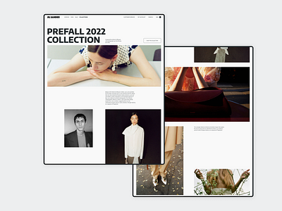 Jil Sander — brand clothing store brand clothes e commerce fashion figma site store ui ux uxui web design