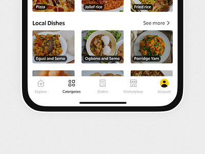 Navigation tab for FoodKong