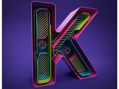 K 36daysoftype after effects c4d cinema4d design motion graphics type