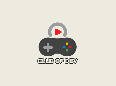 CLUB IF DEV branding design flat illustration logo minimal