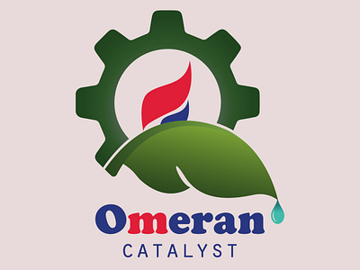 OMERAN catalyst branding design flat illustration illustrator logo minimal typography vector