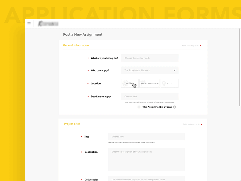 Appication Forms