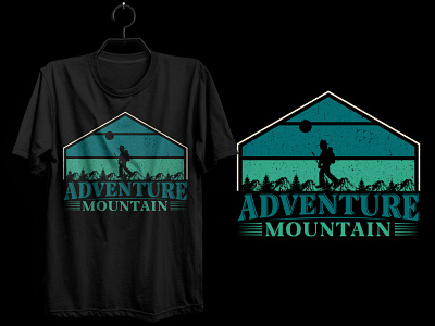 Adventure Mountain T-shirt Design adventure mountain t shirt adventure t shirt graphicdesign logo t shirt mountain t shirt t shirt t shirt design t shirts typography typography t shirt design vector t shirt