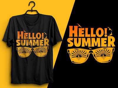 Hello Summer T Shirt Design amazon amazon t shirts apparel branding california design graphicdesign illustration logo t shirt men tshirt designer merchandise design streetwear summer summertshirt sun tshirtdesign tshirtdesigner tshirts typography vintagetshirt