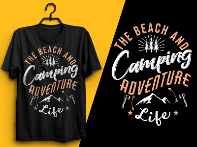 Camping T shirt Design adventure t shirt amazon amazon t shirts custom tshirts design graphicdesign hiking t shirt logo logo t shirt merchandise merchandise design mountain t shirt outdoor outdoor badge tshirt tshirts typography vector vector illustration vintage