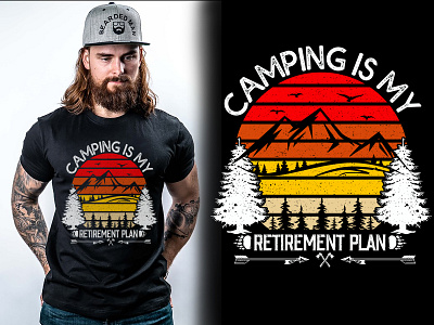 Camping T-shirt Design