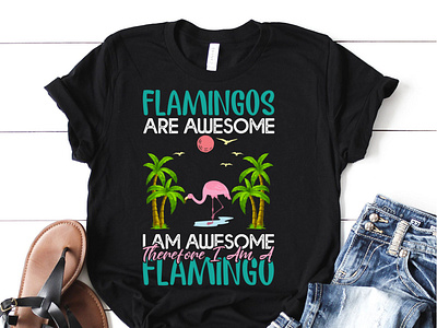 Flamingo t-shirt design