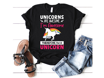 Unicorn t-shirt design