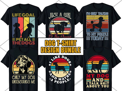 Dog T-Shirt Design Bundle amazon motion graphics