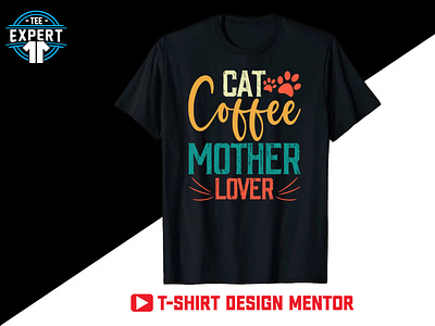 Cat Vintage T-shirt Design amazon t shirts cat design funny cat lover logo t shirt men tshirt designer merchandise pet