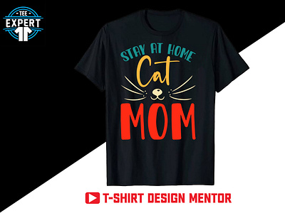 Cat Retro Vintage T-shirt Design