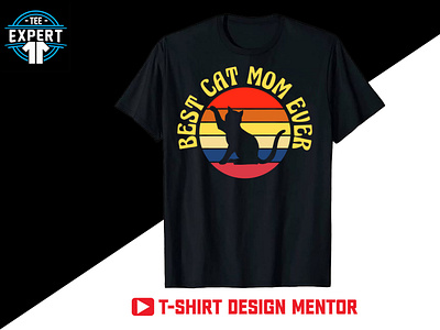 Retro Vintage Cat T-shirt Design