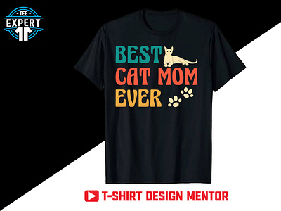 Vintage Cat T-shirt Design graphic design logo pet