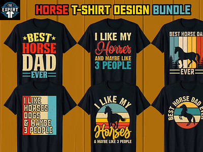 Horse T-shirt Design Bundle design