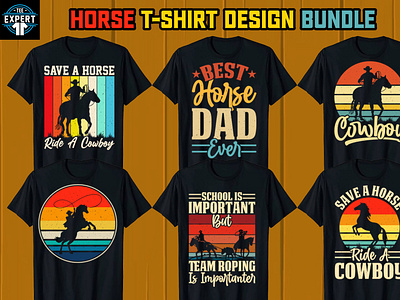 Horse T-shirt Design Bundle design