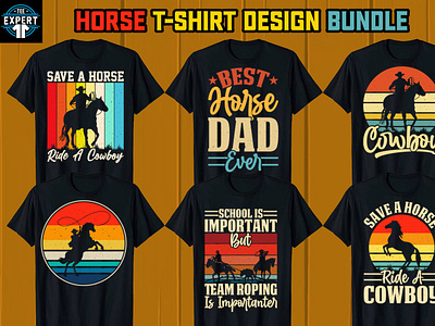 Horse T-shirt Design Bundle