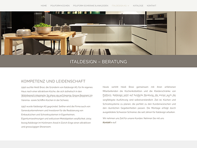 Web Design for Kitchen Design Agency