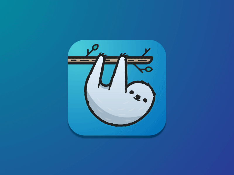 Daily UI 005 005 5 app icon challenge daily ui day 5 icon sloth