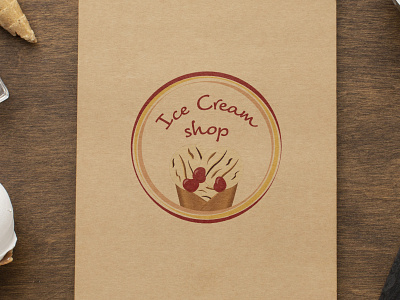 Logo Design | Ice Cream Shop adobe illustrator adobe photoshop advertising branding illustration logo design marketing minimalist vector