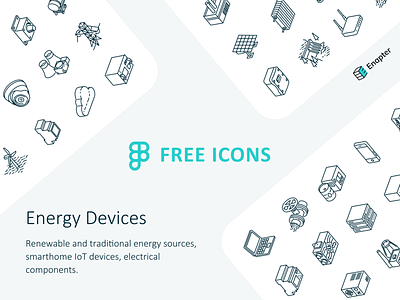 Free icon set of energy devices