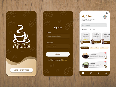 Coffee locator app app design beautiful beverages coffee design graphic design locator ui
