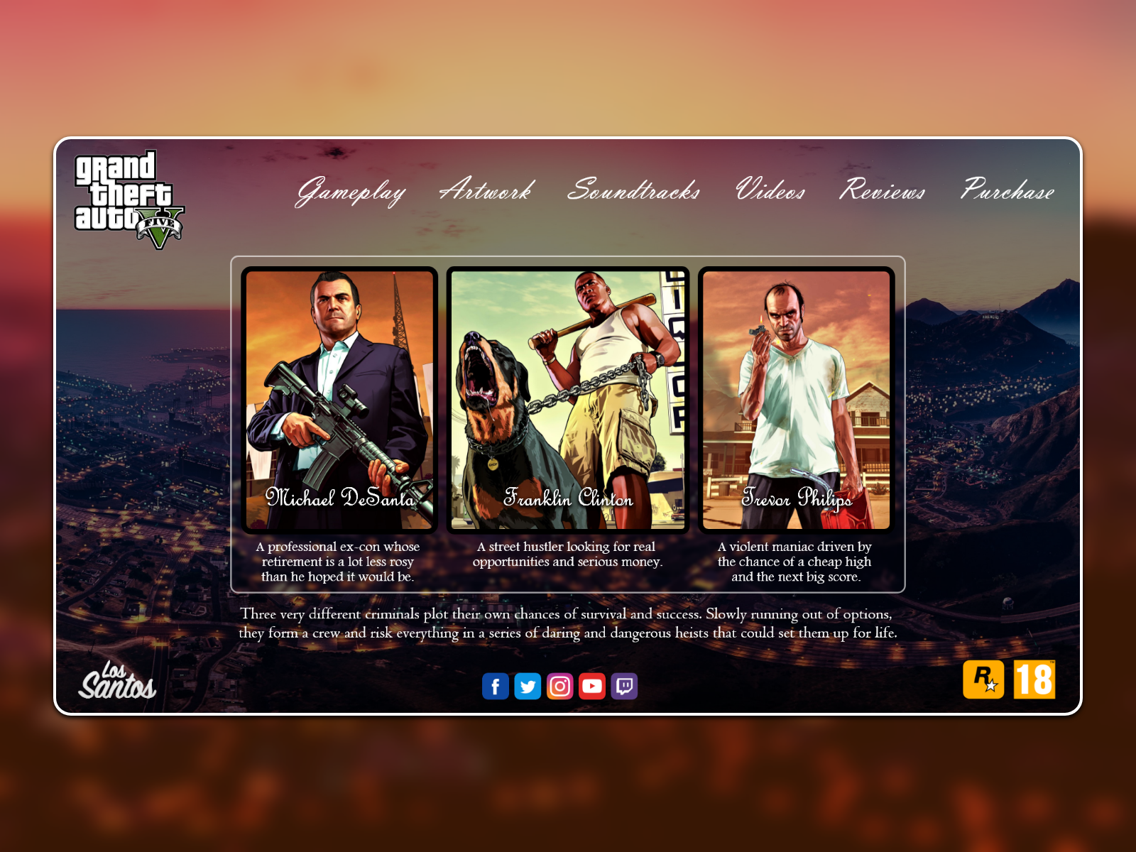 Grand Theft Auto V By Anush Raghavender On Dribbble