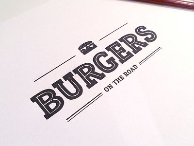 Logo: Burgers on the road burgers logo typography unipin