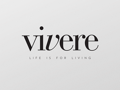 Vivere bodoni branding graphic design identity logo luxury typography