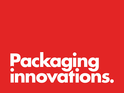 Packaging Innovations branding futura graphic design identity logo modernist typography