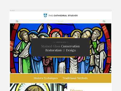 Cathedral Home Page branding clean design graphic design homepage identity minimal typography ui ux website