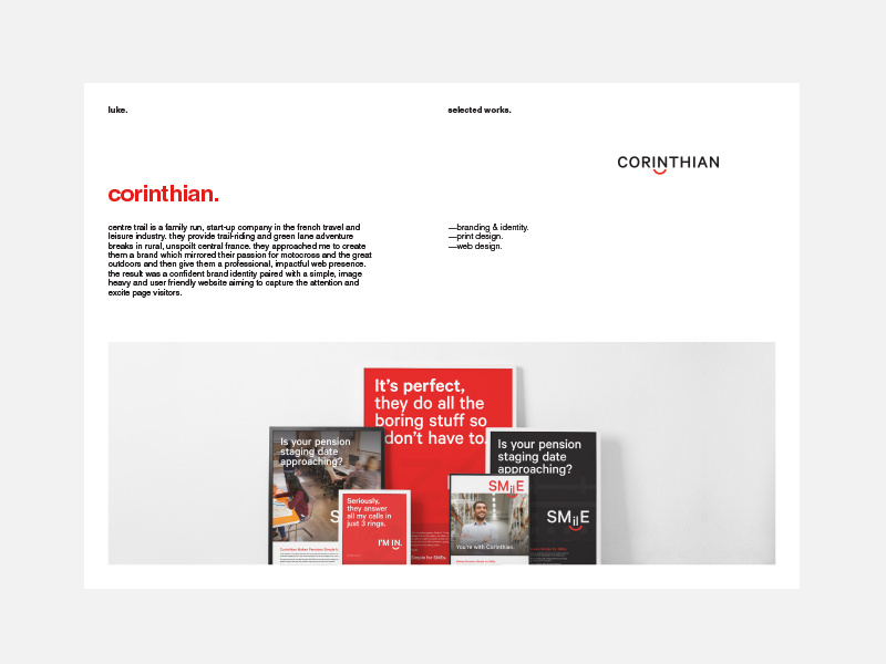 Simple Pdf Portfolio Layout By Luke On Dribbble