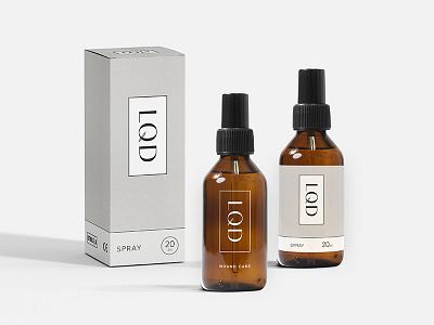 L · Q · D — Packaging Concept 02 bodoni sans branding cosmetics graphic design identity logo luxury medical minimal packaging pattern typography